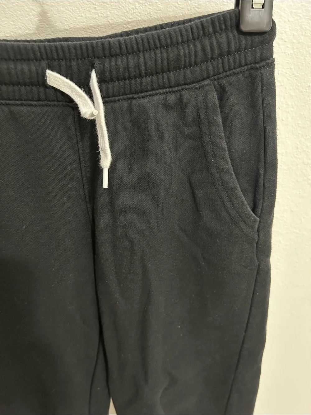 Old Navy Black Joggers with White Drawcord